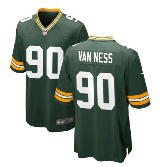 2023 Men Green Bay Packers 90 Lukas Van Ness Nike green Alternate Game NFL Jersey